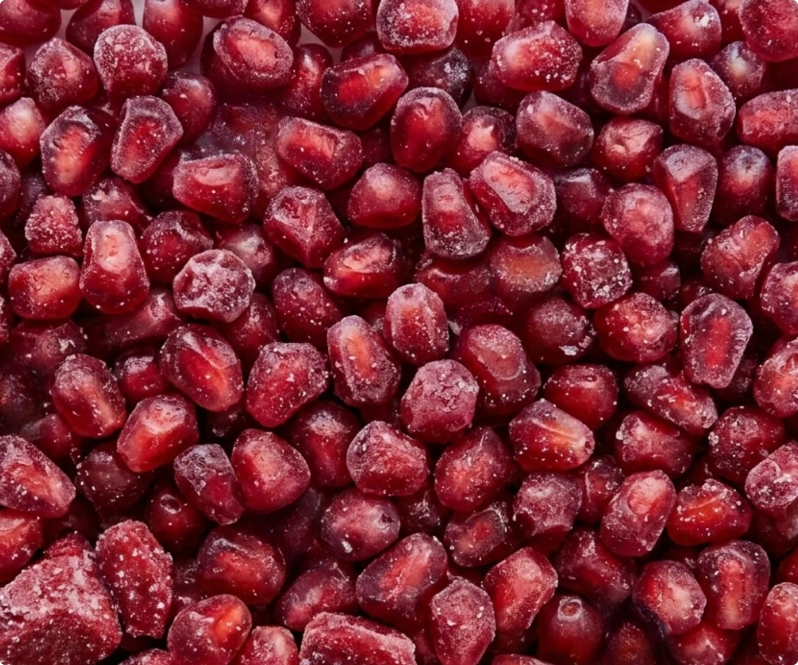 Frozen pomegranate arils